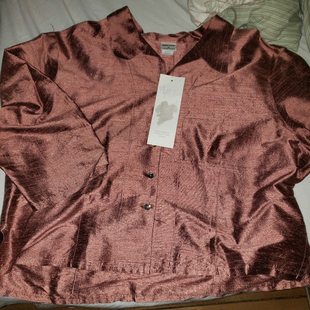 Gerties 3/4 sleeve top, silk